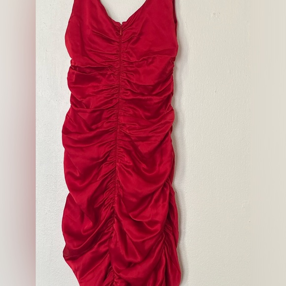 Reformation collection Smithfield red cherry ruffled dress - Picture 6 of 13